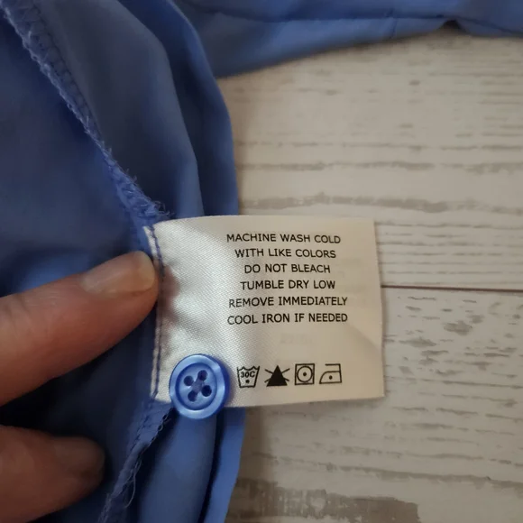 Coolibar Sky Blue Asymmetrical Tunic Top UPF50 Spring Summer Resort Vacation - Picture 14 of 15